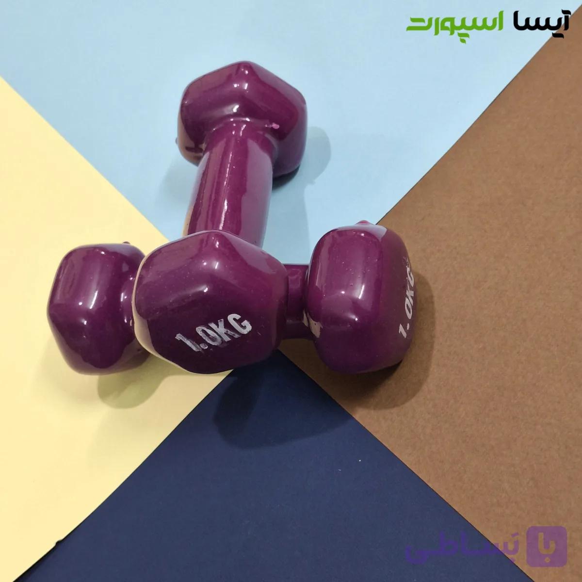 دمبل ایروبیک 1 کیلو گرم بسته 2 عددی - آیسا اسپورت
