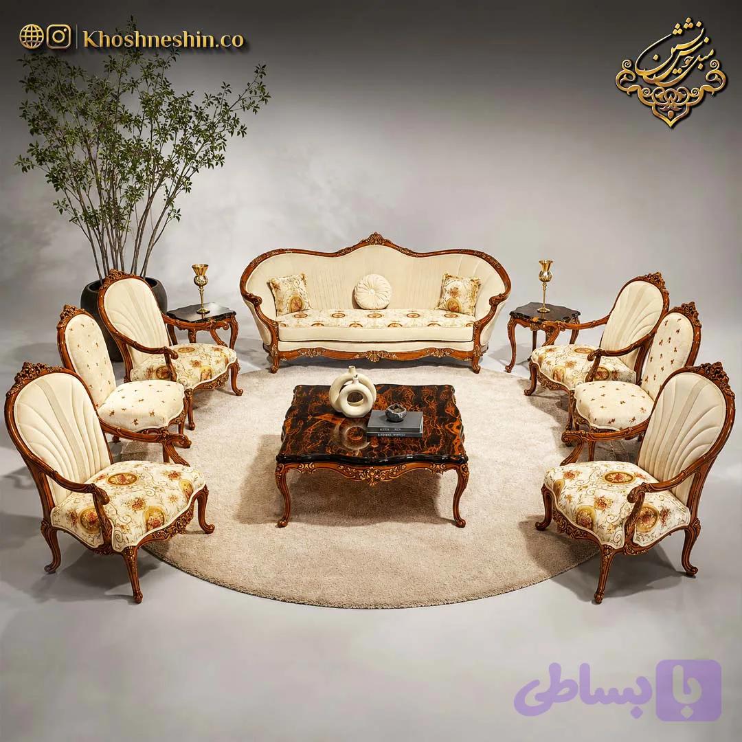 مبل کلاسیک مدل روژان — تصویر 1