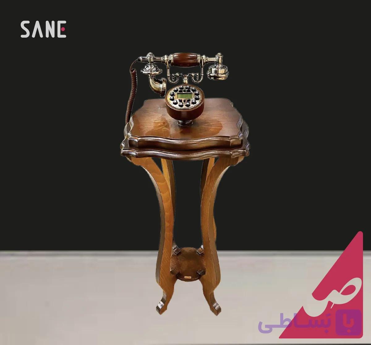 تلفن ایستاده چوبی صانع کد 52026-D — تصویر 1