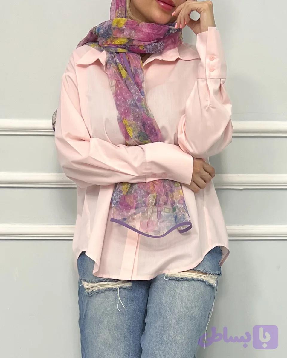 شومیز نخی صورتی