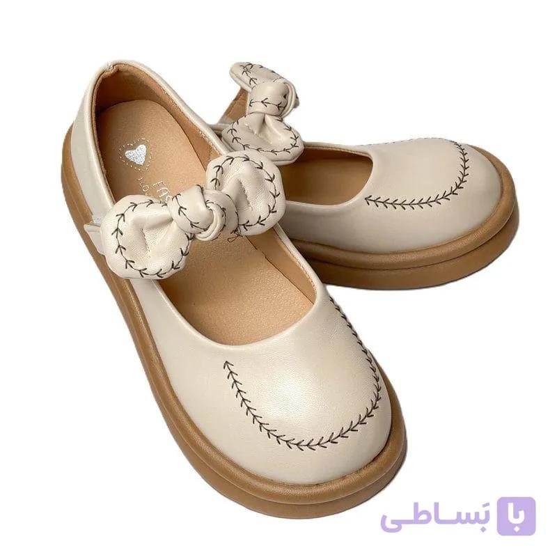 کفش بچه گانه دخترانه مجلسی چرمی — تصویر 1