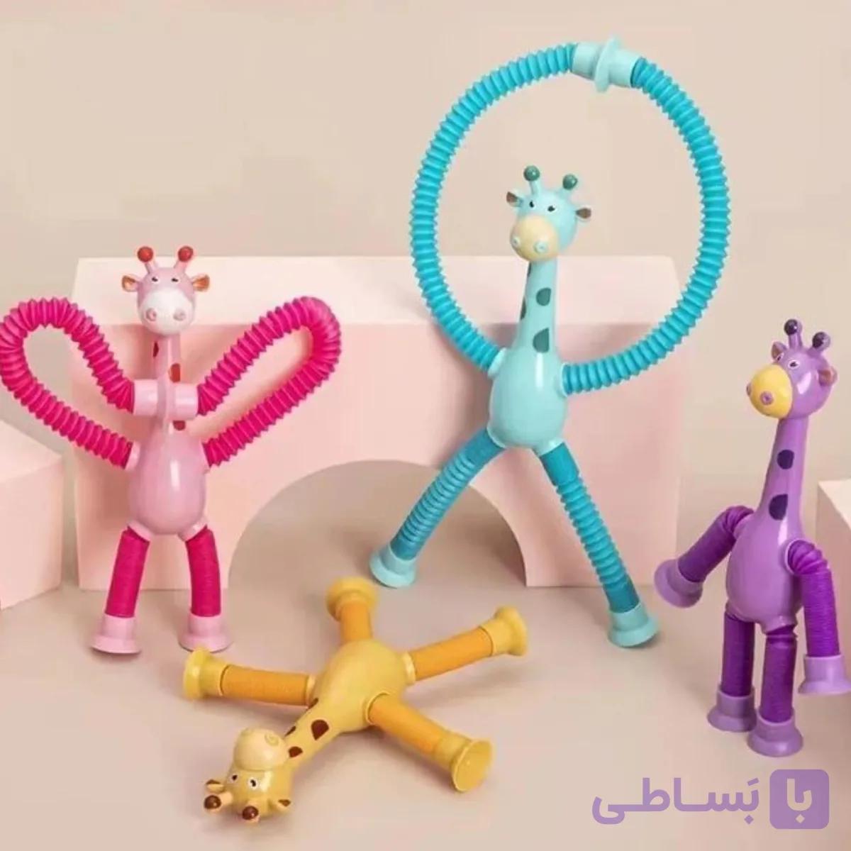 اسباب بازی مدل زرافه کشی یا لوله ای کیفیت عالی چراغدار اورجینال با کشش عالی قابلیت چسبیدن روی سطوح صاف
