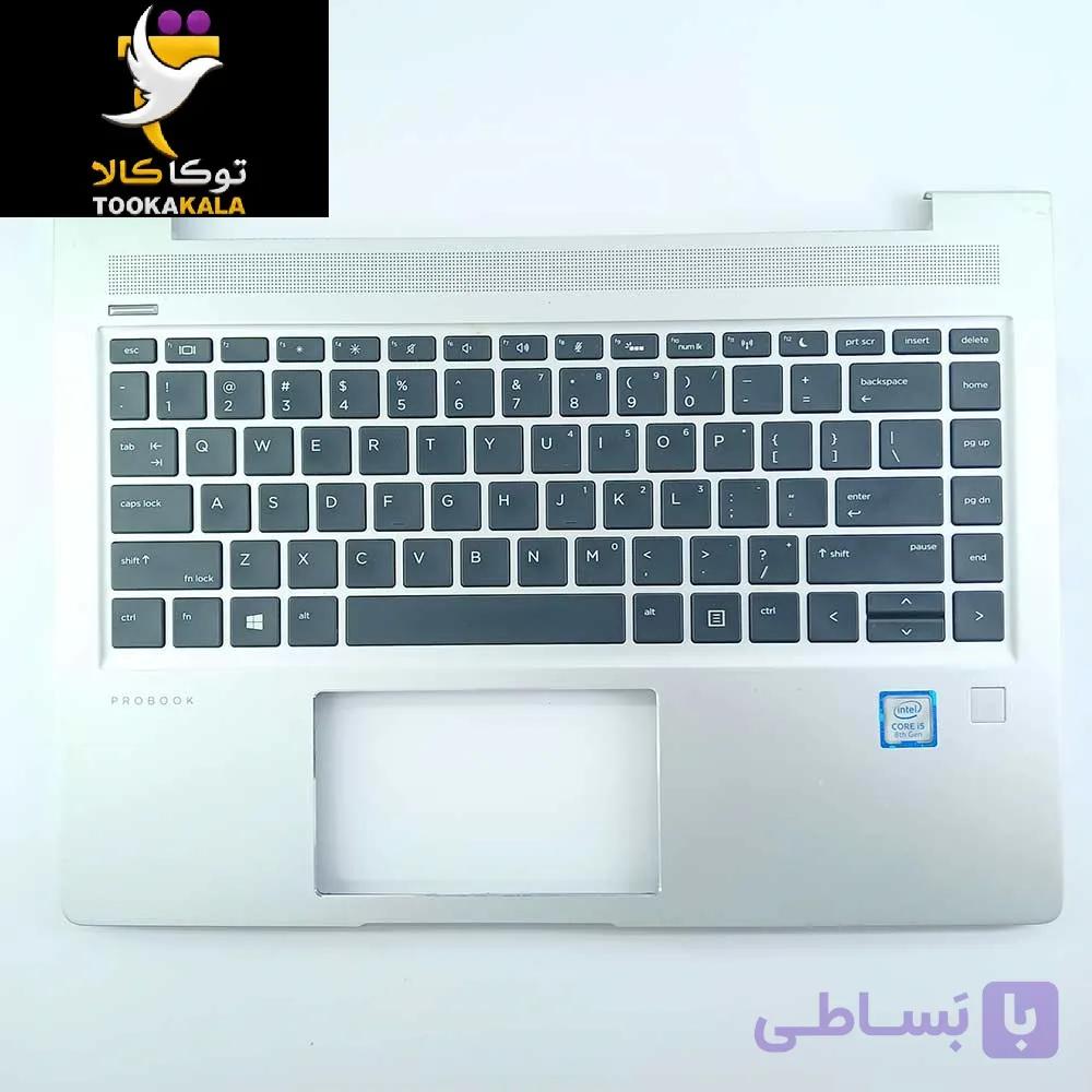 قاب C همراه کیبرد لپ تاپ اچ پی PROBOOK 440-G6 استوک — تصویر 1