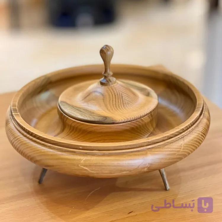 ظرف تنقلات چوبی | چوب طبیعی سنجد — تصویر 1