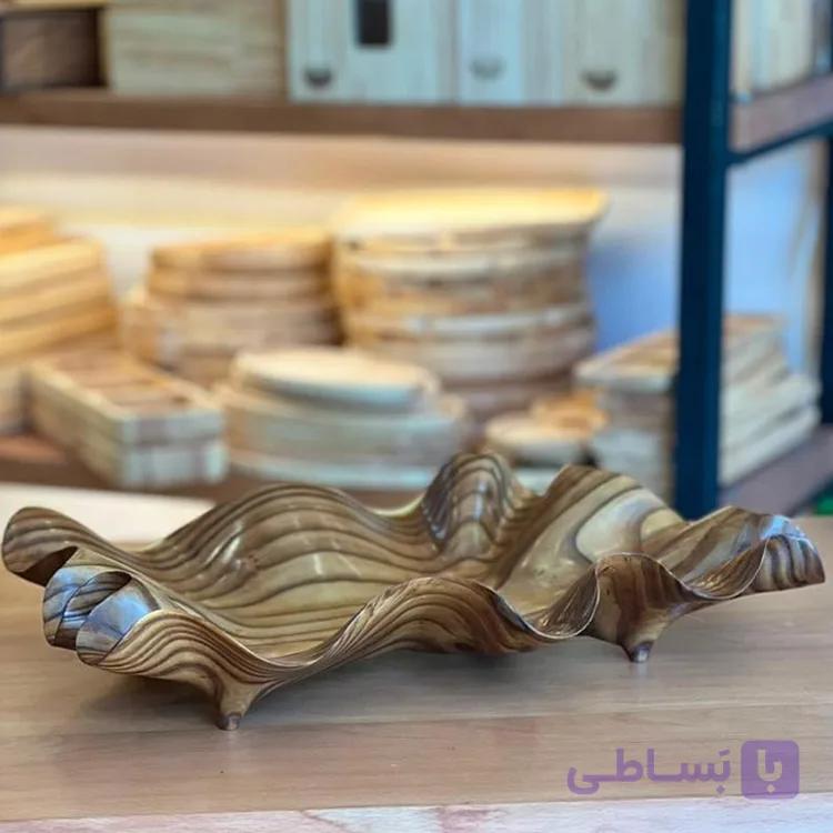 ظرف میوه چوبی دست ساز فوق ظریف | مدل پارمیس — تصویر 1