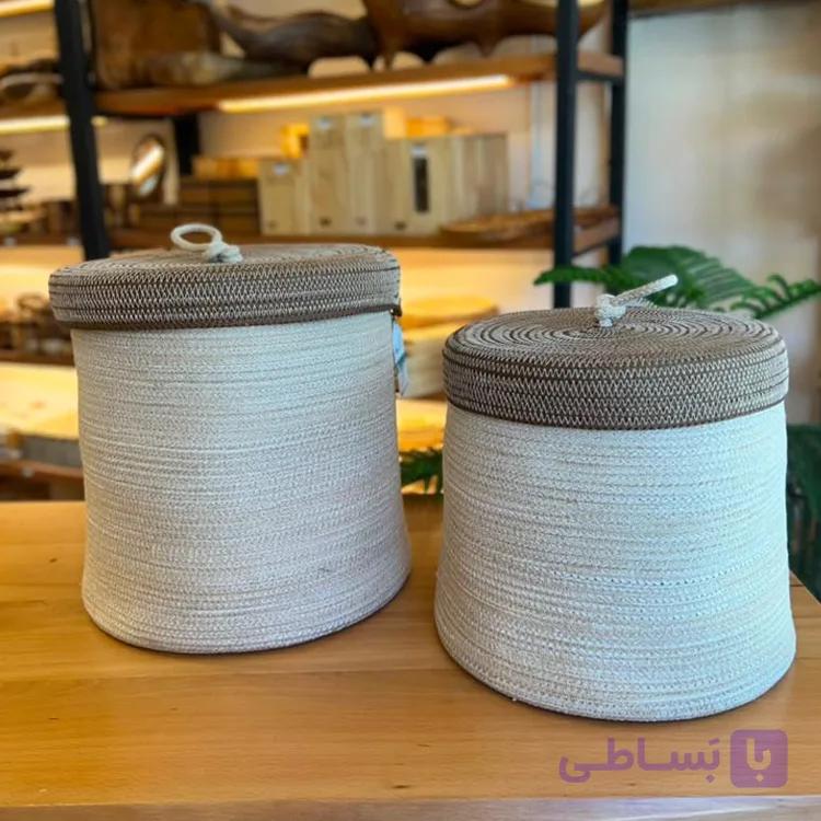 سبد لاندری قیطان‌دوزی — تصویر 1