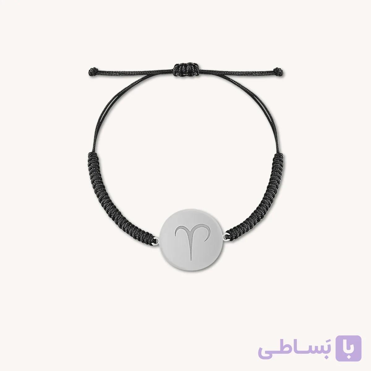 دستبند بافت نقره ساین ماه فروردین — تصویر 1