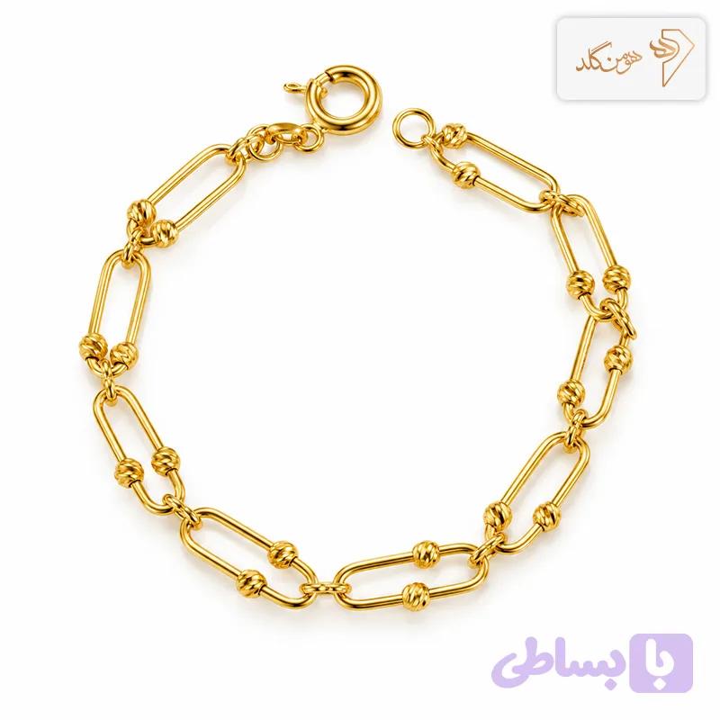 دستبند طلا تیفانی گوی دار B780
