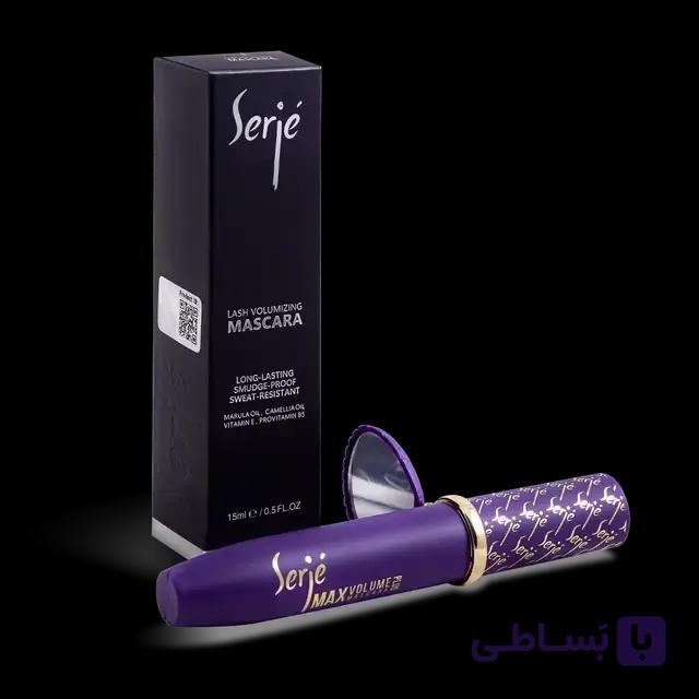 ریمل حجم دهنده مژه قهوه ای سرژه | همراه آینه — تصویر 1