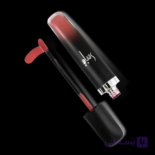 رژ لب مایع مخملی مات سرژه قرمز ارغوانی کد 105 | Mauve Red — تصویر 1