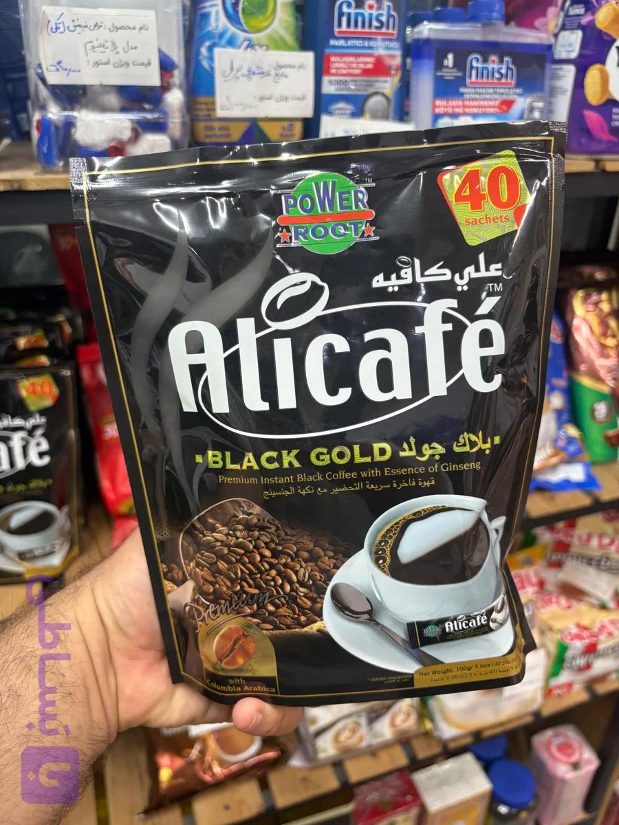 قهوه فوری علی کافه بلک گلد 40 عددی اصل اصل(عراقی نیست)