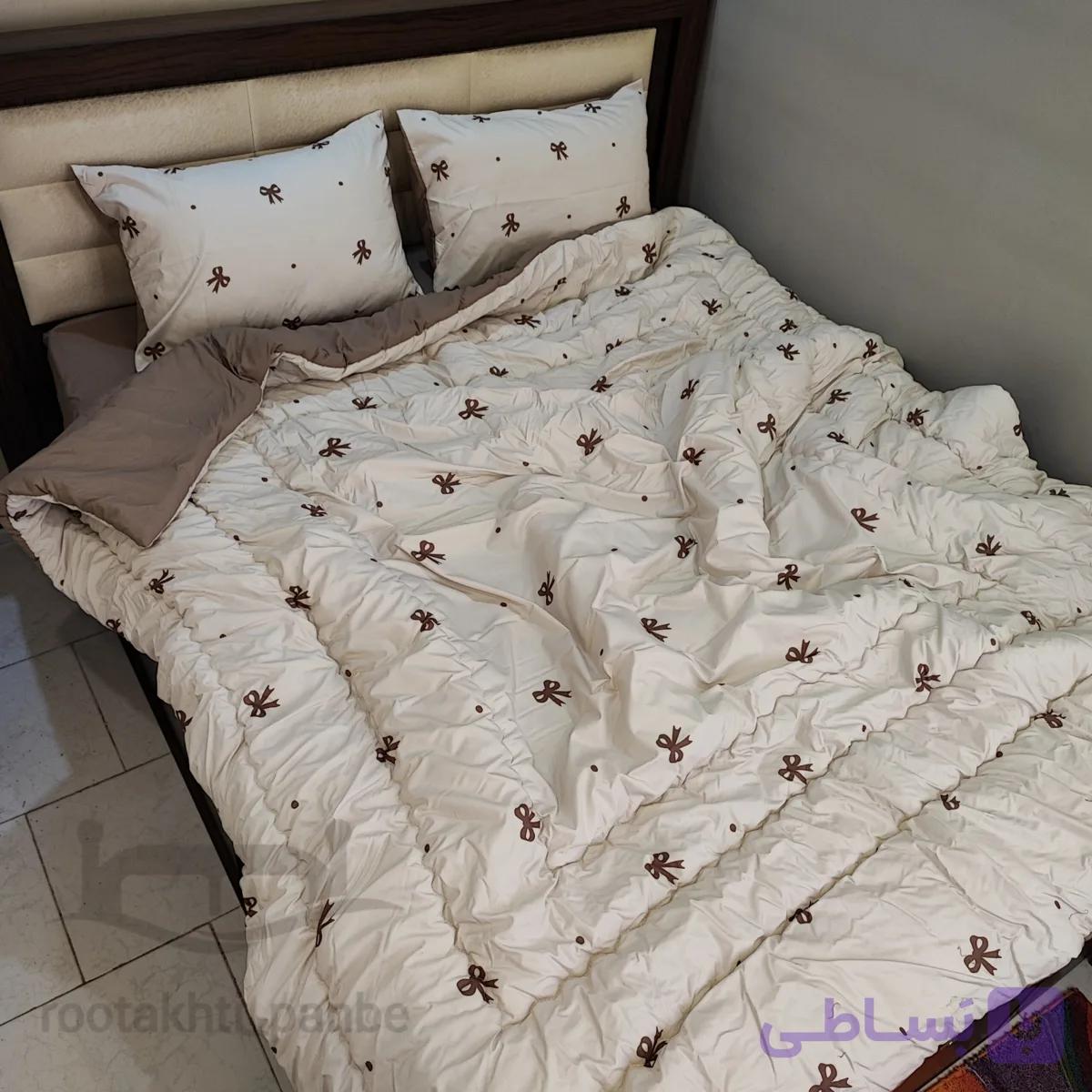روتختی سه بعدی پاپیونی کرم کد 34538