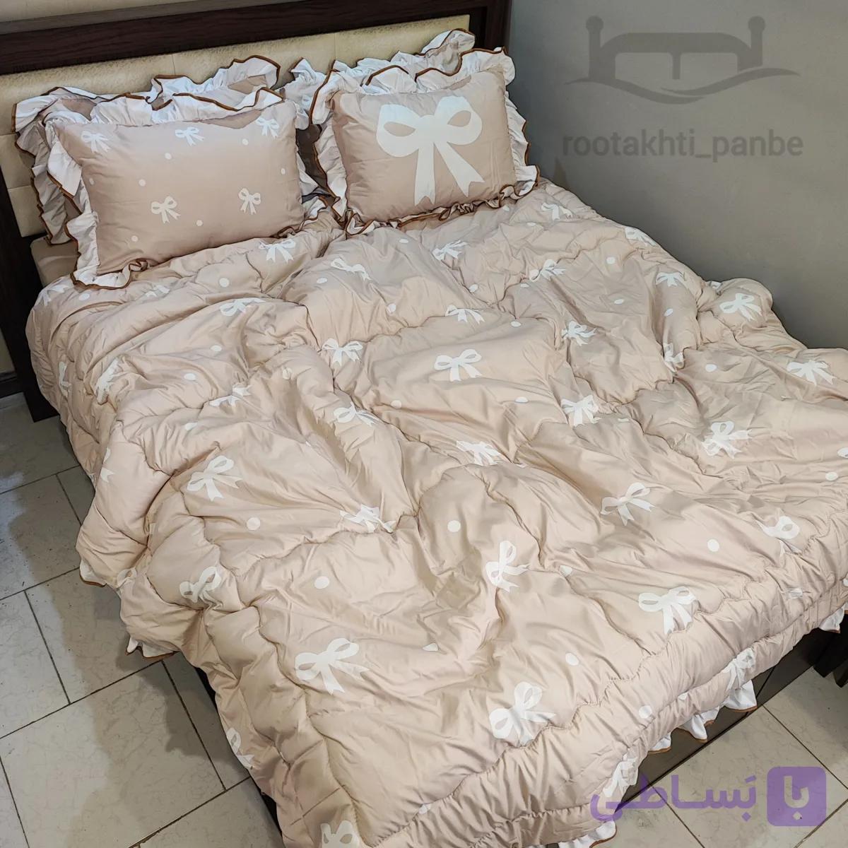 روتختی چین دار کرم پاپیون سفید کد 34535