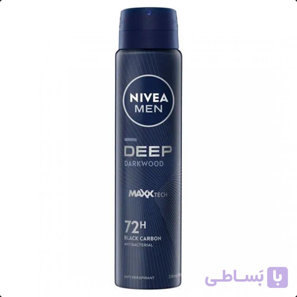 اسپری ضد تعریق نیوا Nivea مردانه مدل Deep Dark Wood حجم 200 میل