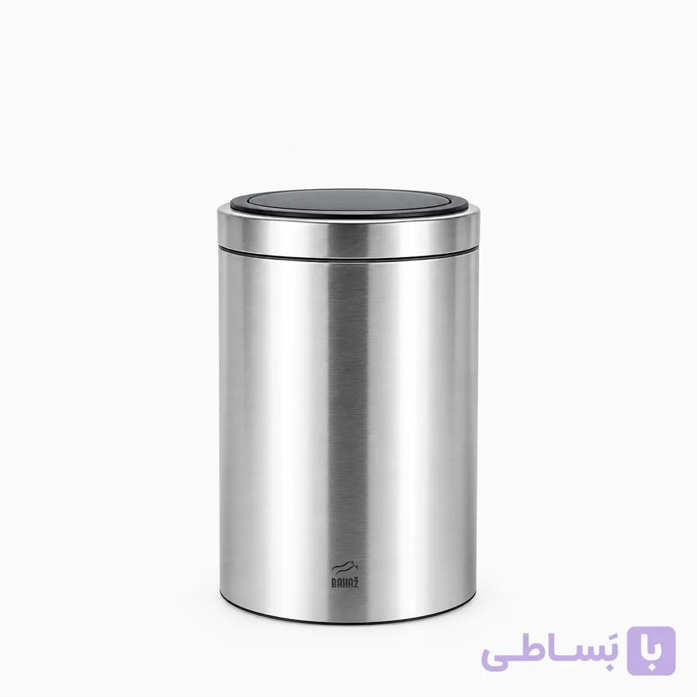 سطل زباله درب بادبزنی 6 لیتری بهازکالا — تصویر 1