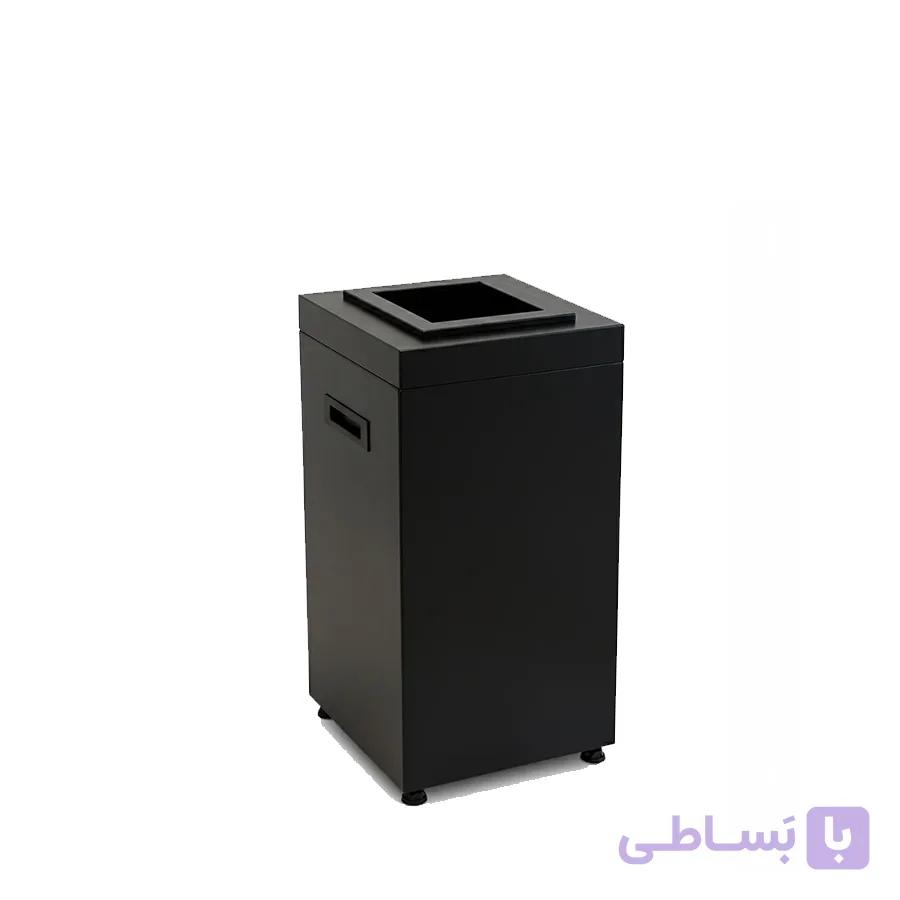 سطل زباله فلزی 20 لیتری مدل چهارگوش بهازکالا