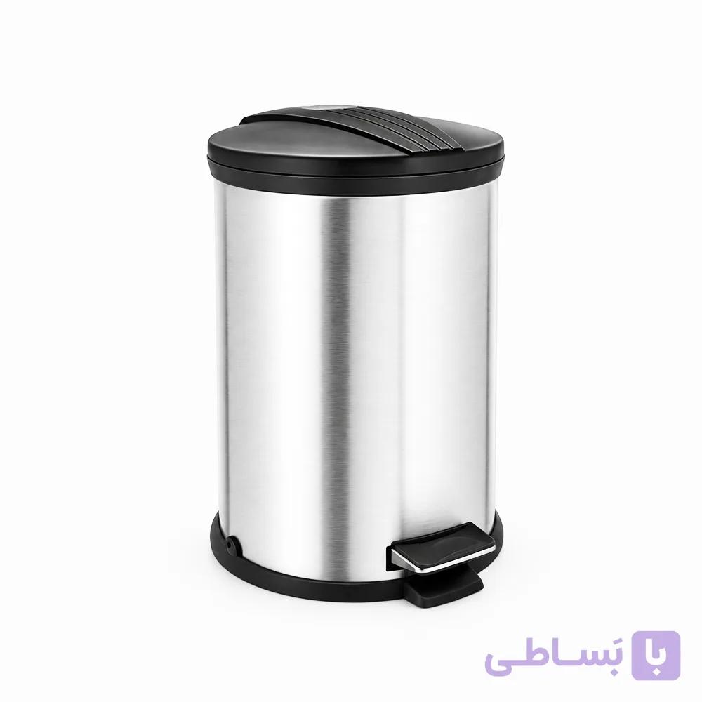 سطل زباله پدالدار 20 لیتری درب فلزی بهازکالا — تصویر 1