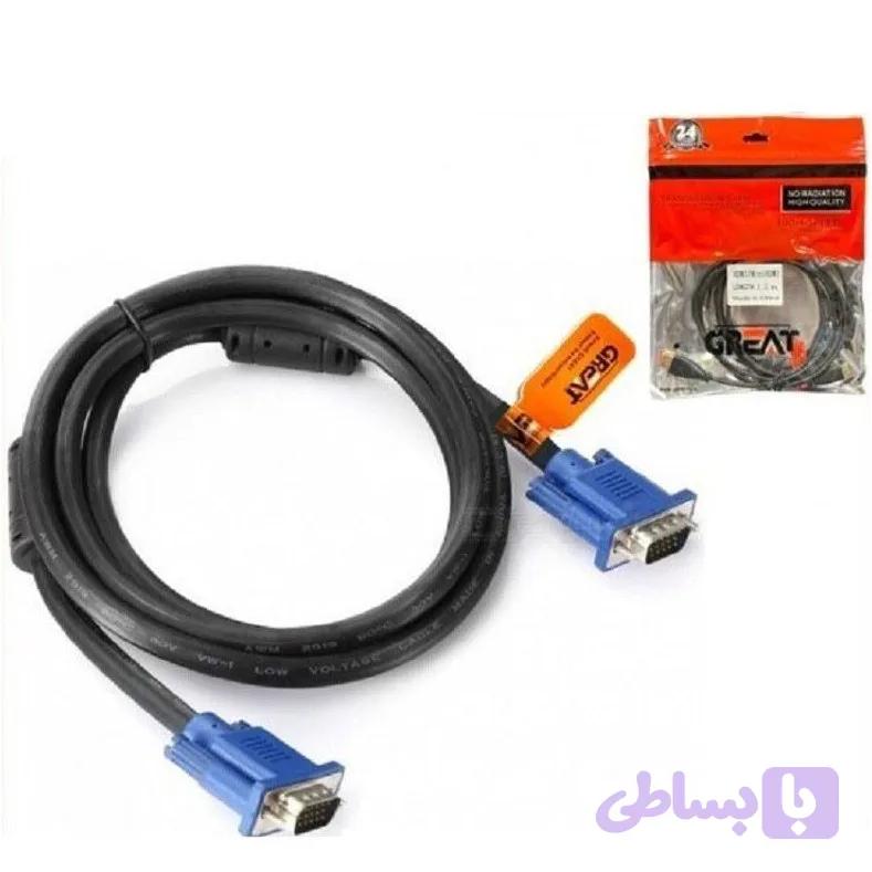 کابل VGA برند GREAT طول 1.5m