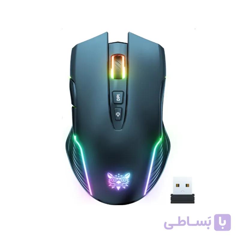 ماوس گیمینگ بی‌سیم اونیکوما مدل Onikuma CW905 صورتی — تصویر 1