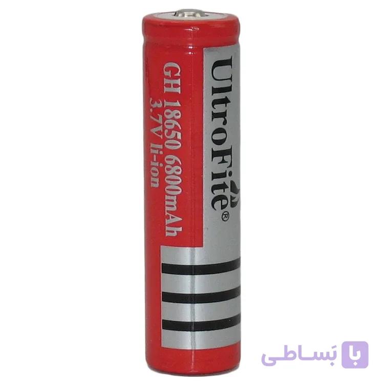 باتری لیتیومی 3.7 ولت 18650 UltraFire 6800mAh — تصویر 1