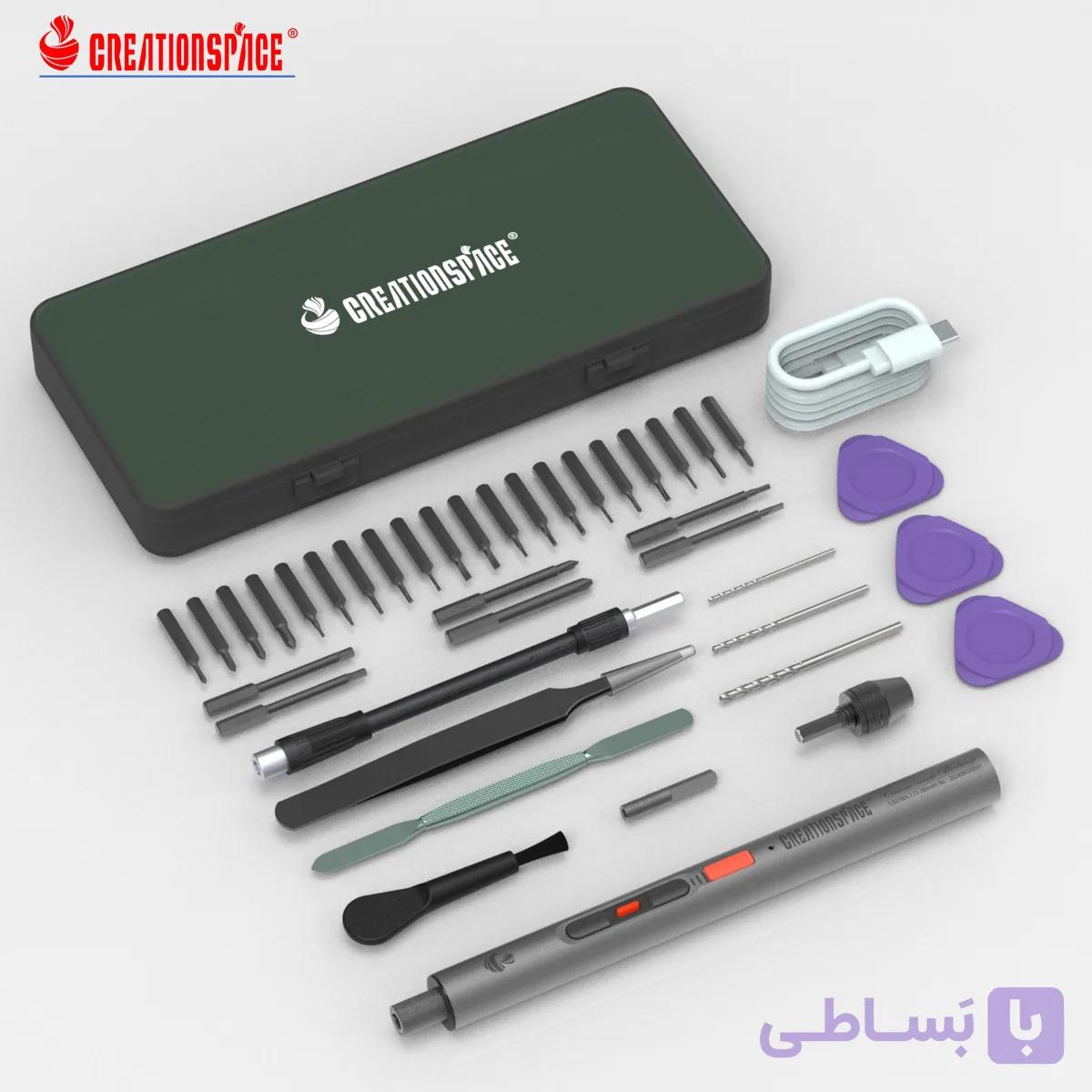 ست پیچ گوشتی شارژی کریشن اسپیس مدل Creation Space CS0702A — تصویر 1