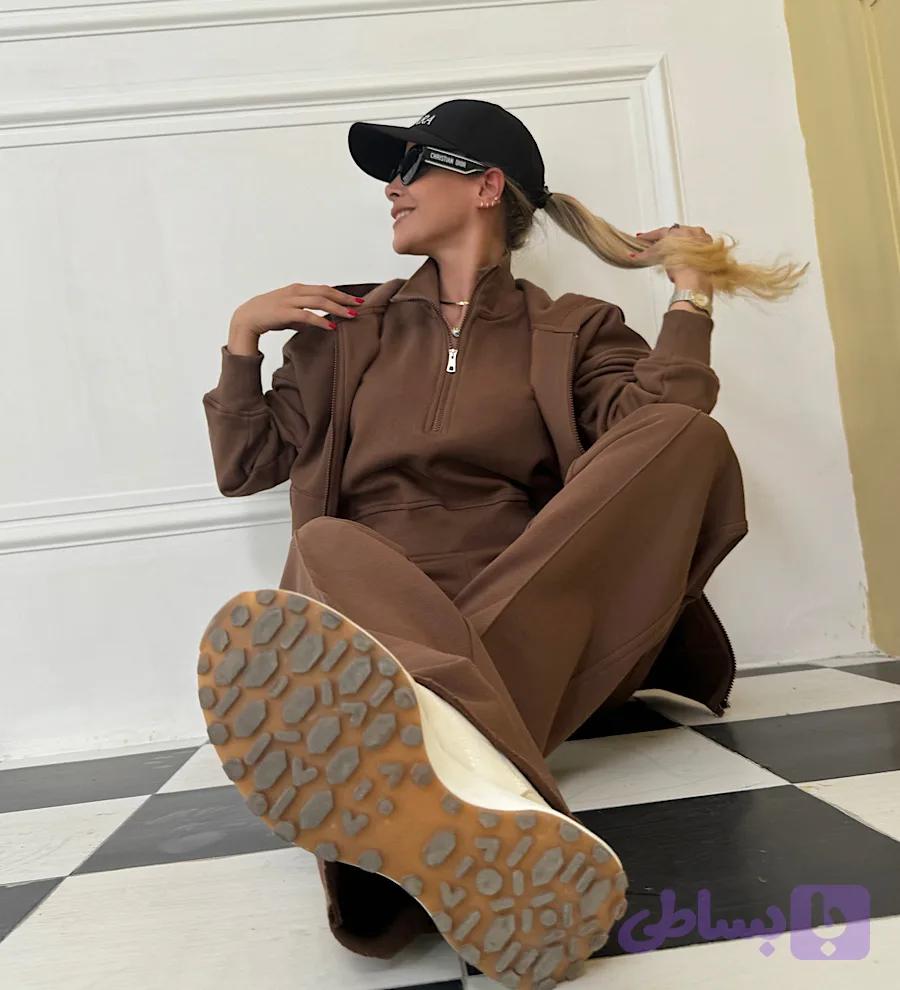 تاپ قهوه اي