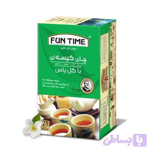 چای کیسه ای سبز و یاس 25 عددی