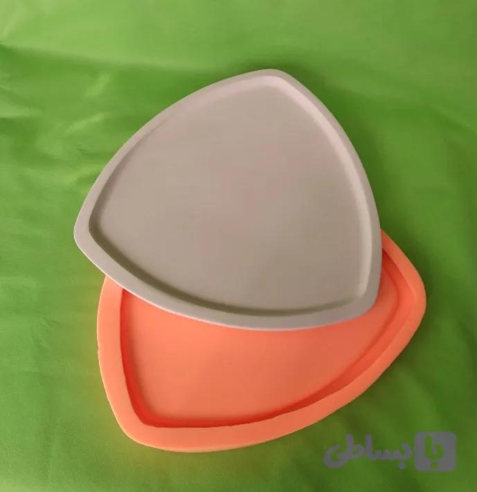 قالب سیلیکونی مدل سینی مثلثی