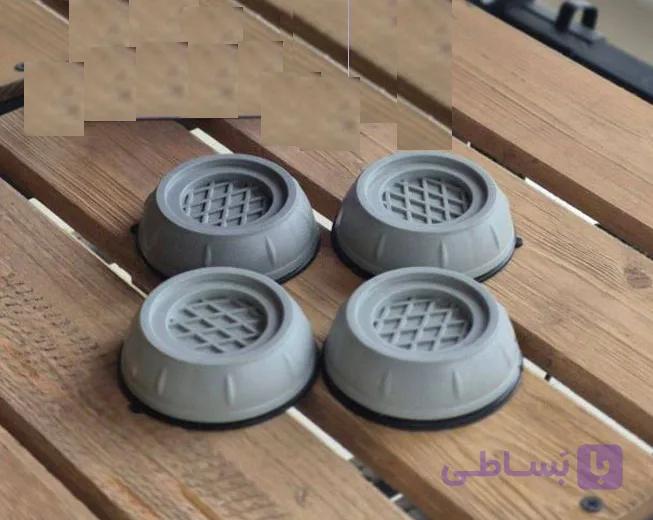 پایه لرزه گیر ماشین لباسشویی بدون جعبه 4 عددی — تصویر 1