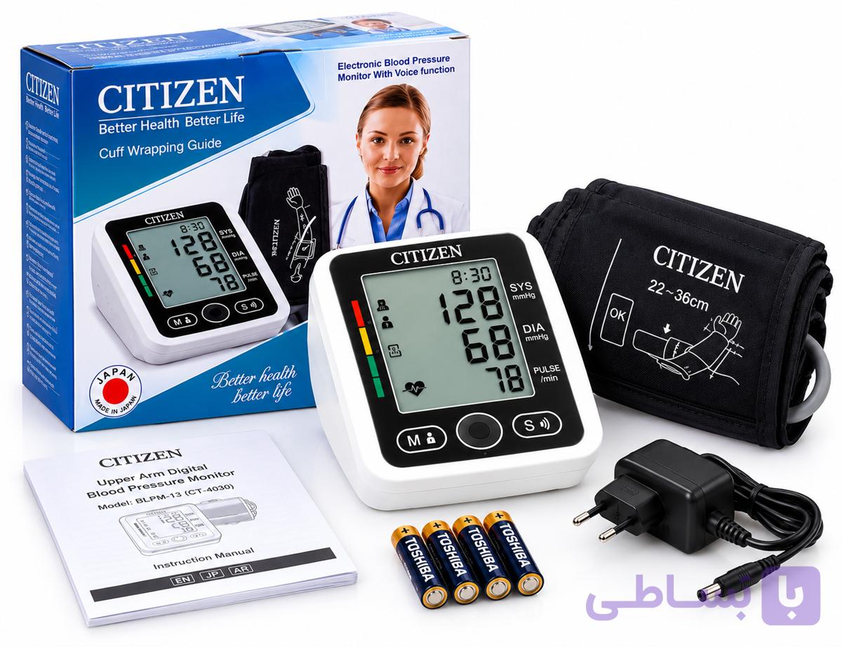 فشارسنج دیجیتال بازویی سیتی‌زن Citizen BLPM-13 مدل CT-4030 ساخت ژاپن — تصویر 1