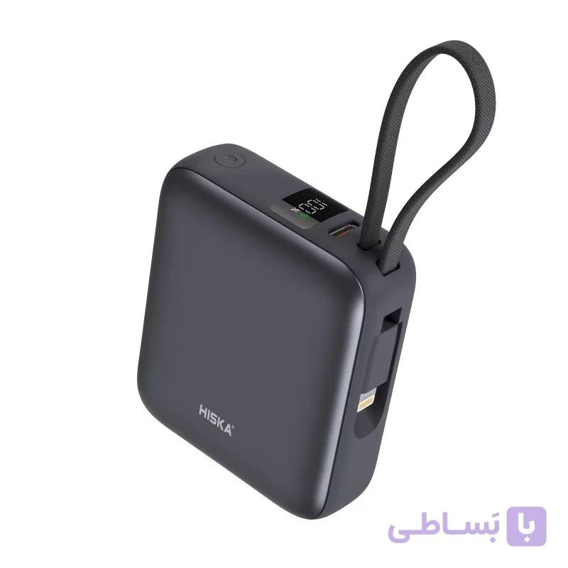 پاوربانک جیبی هیسکا HISKA HP-131 ظرفیت 10000mAh توان 22.5W PD فست شارژ