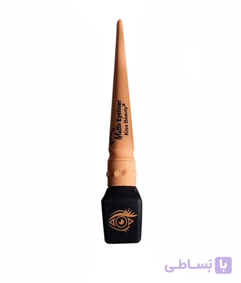 خط چشم قهوه‌ای مویی کیس بیوتی با ماندگاری بالا | Kiss Beauty Brown Liquid Eyeliner – Natural Definition, Lasting Impact — تصویر 1