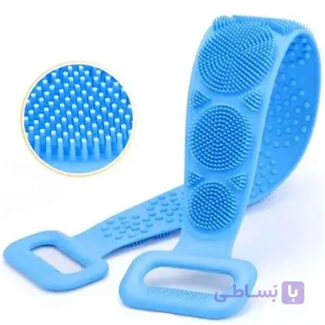 لیف حمام کمری سیلیکونی دسته دار بلند — تصویر 1