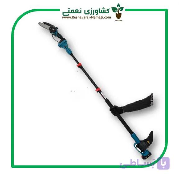 اره شارژی ۱۵ سانت اطلس با دسته تلسکوپی ۲۵۰ سانتی