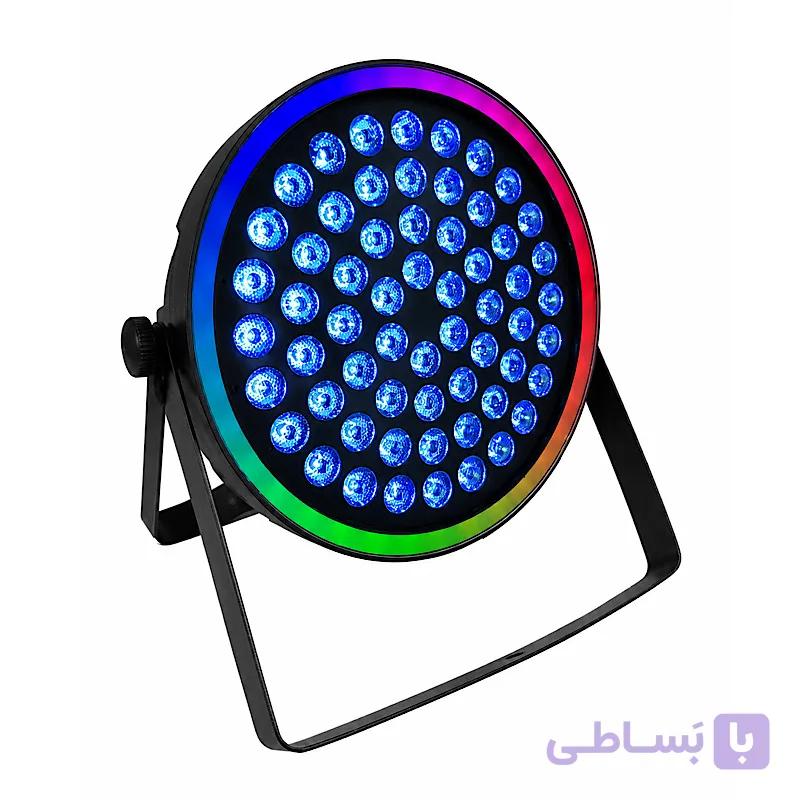دستگاه رقص نور پار ۶۰ فول کالر رینگ لایت دار LED مدل هایلایت (پروژکتور پار ال ای دی با رینگ دور) — تصویر 1