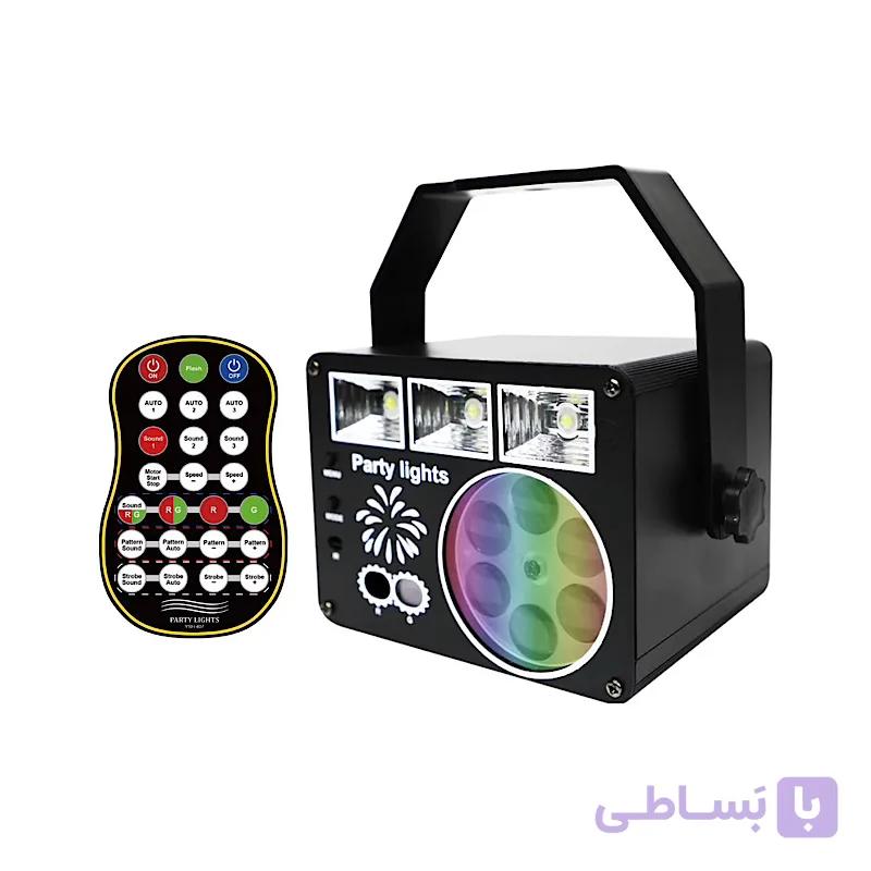 مینی رقص نور پرتابل USB مدل Party Light DQ-407 ریموت‌دار | قابلیت کار با پاوربانک — تصویر 1