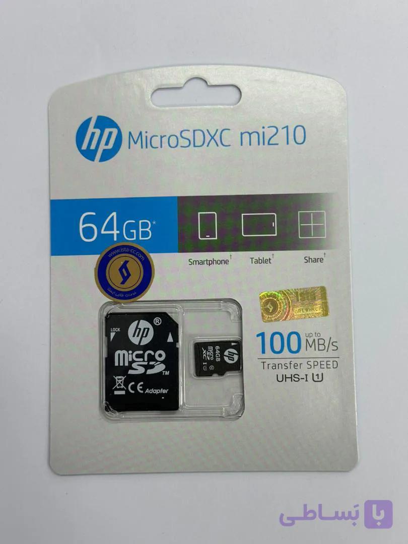 کارت حافظه MicroSDHC اچ پی مدل Mi210 کلاس 10 استاندارد UHS-I U1 ظرفیت 64 گیگابایت
