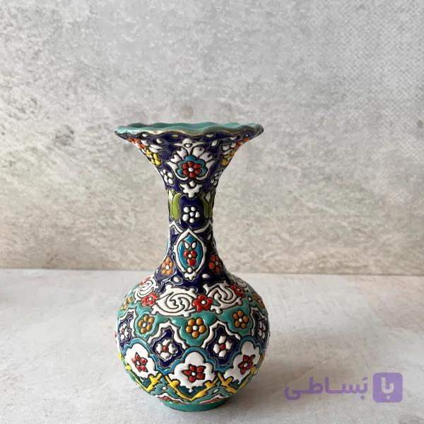 گلدان میناکاری کوچک کد 205 — تصویر 1
