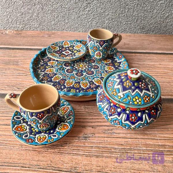 ست چای خوری میناکاری کد 54 — تصویر 1