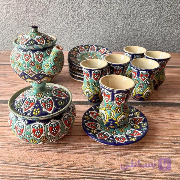 ست چای‌خوری میناکاری کد 042 — تصویر 1