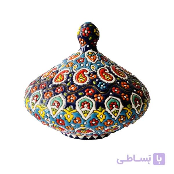 شکلات خوری پازلی میناکاری روی سفال کد 403 — تصویر 1