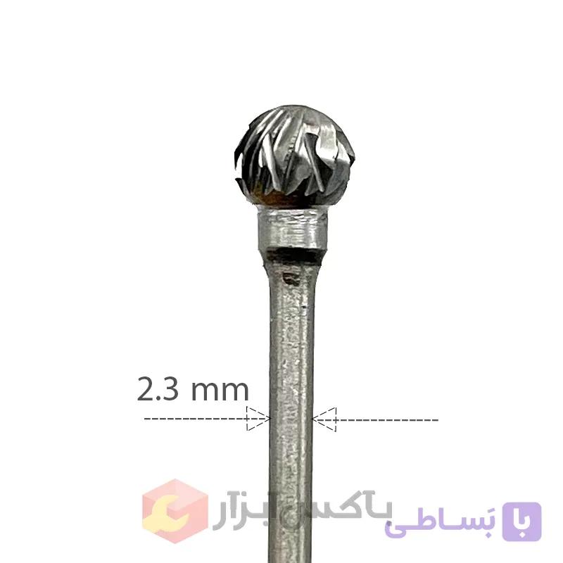 فرز فرم الماس دو شیار کروی 6 میلی ساق 2 (D) — تصویر 1
