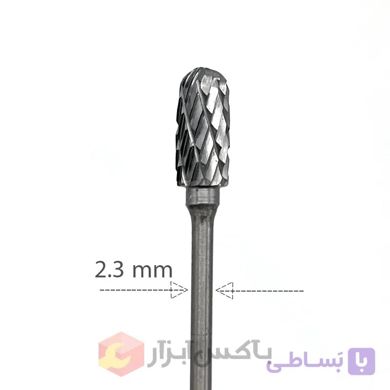 فرز فرم الماس دو شیار استوانه سر گرد 6 میلی ساق 2 (C) — تصویر 1