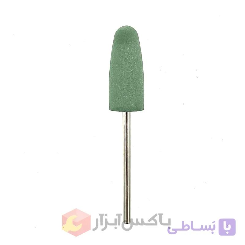 لاستیکی سیلیکونی مخروطی بزرگ سبز میله 2.3 — تصویر 1