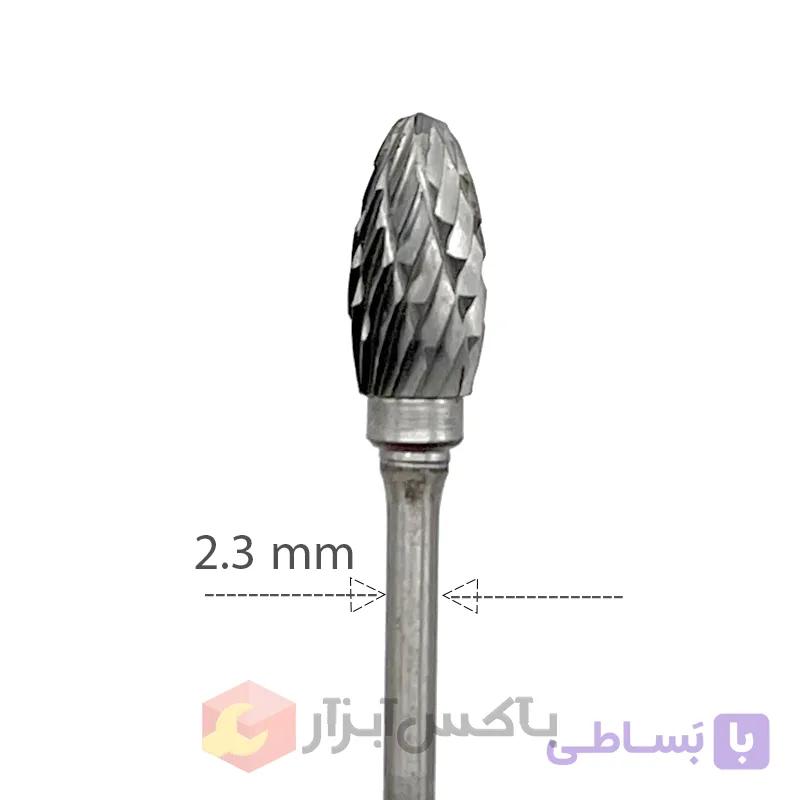 فرز فرم الماس دو شیار مشعل شکل 6 میلی ساق 2 (H) — تصویر 1