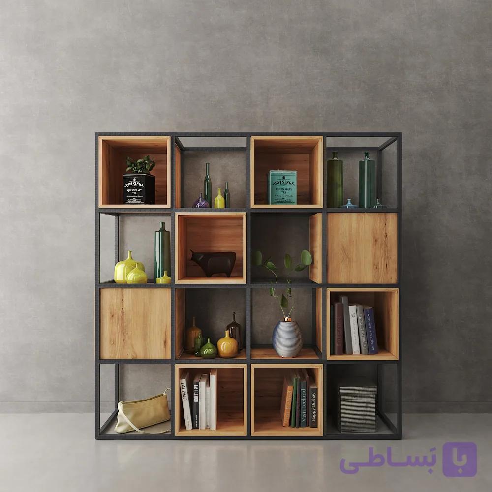 استند دکوری زمینی متال (Metal) مدل 16 خانه — تصویر 1