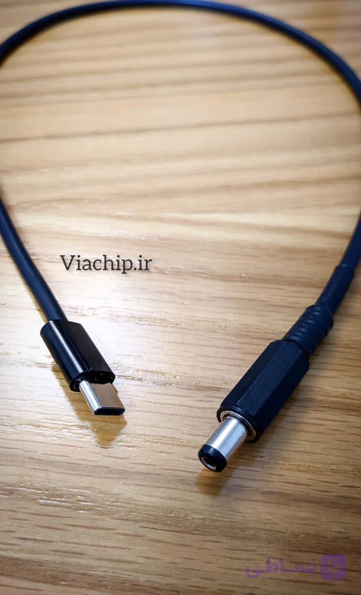 کابل تبدیل type-c به DC جنس مرغوب — تصویر 1