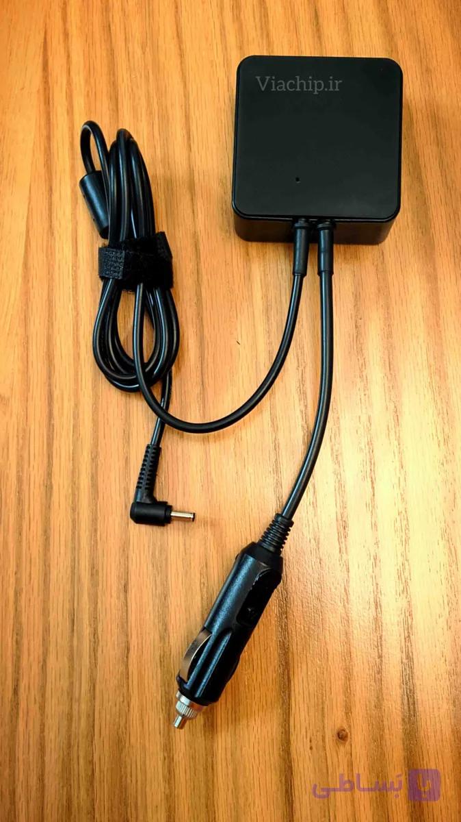 کابل تبدیل فندکی ماشین به شارژر لپ تاپ — تصویر 1