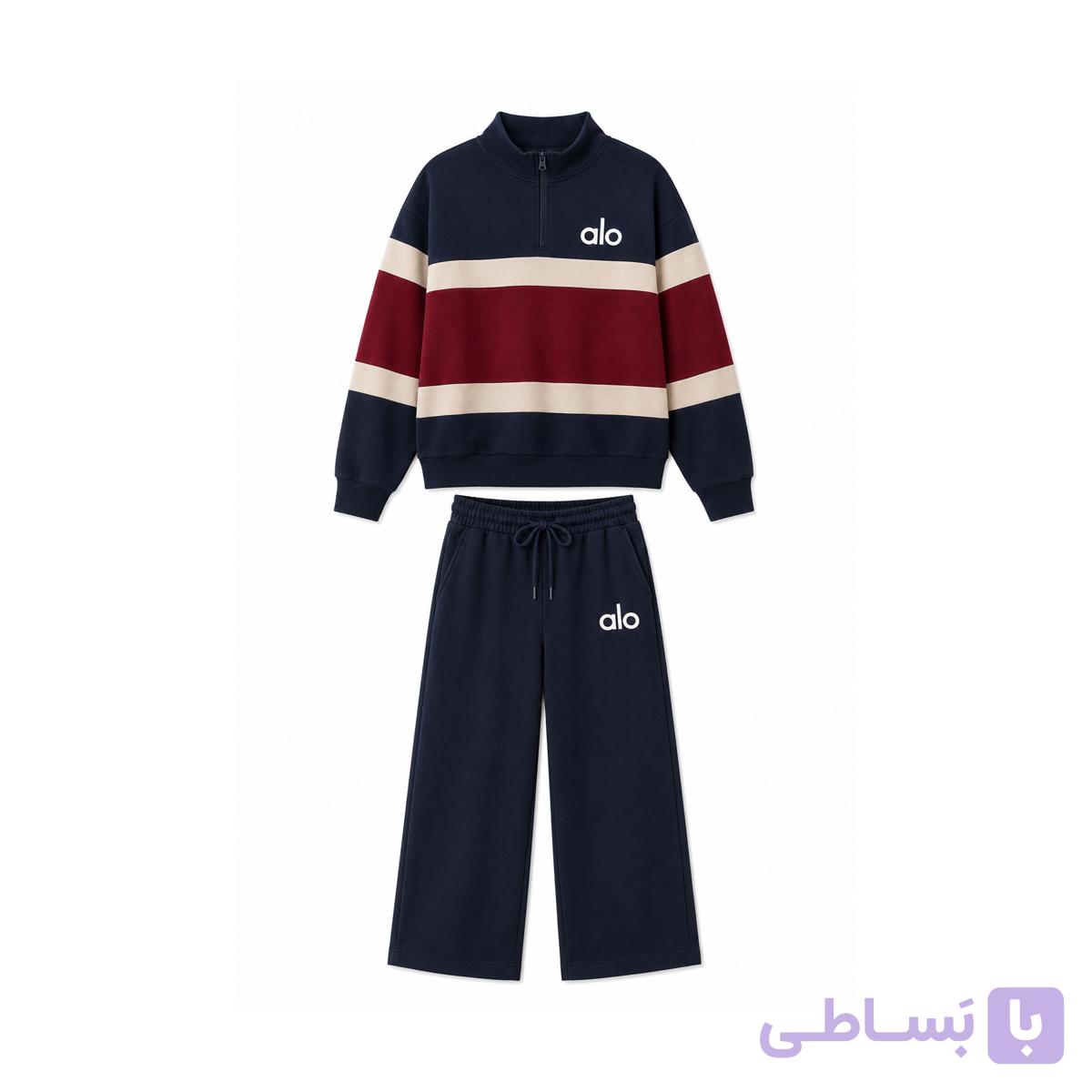 ست سویشرت شلوار نیم زیپ alo — تصویر 1