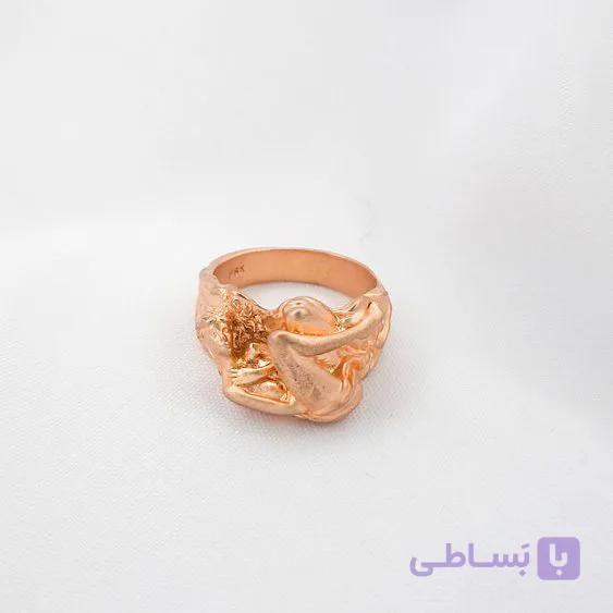 انگشتر گوی دار رز گلد سایز 7